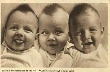 Babys RS Werbung Pflug Haferschleim *ca. 1930
