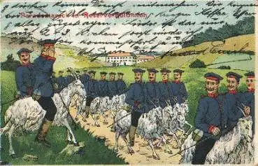 Ziegenkavallerie Militär o 21.10.1911