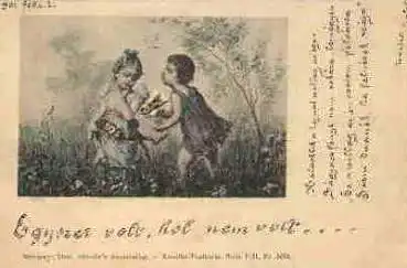 Kinder Künstlerkarte Stroefer 5634 o 2.2.1901