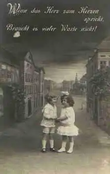 Kinder als Liebespaar Serienkarte 901/1 *um 1920