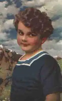 Junge Künstlerkarte o 16.8.1921