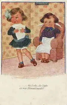 Kinder gesang Künstlerkarte H-S 1919