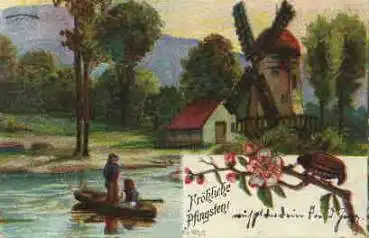 Pfingsten Windmühle Maikäfer *1905