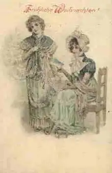 Weihnachten zwei Damen o 24.12.1907