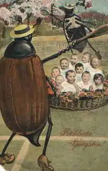 Käfer in Menschengestalt Pfingsten  *ca. 1910
