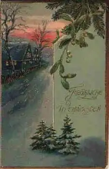 Weihnachten Goldprägekarte o um 1915