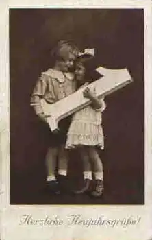 Neujahr Kinder gebr. ca. 1925