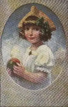 H. Gölz Künstlerkarte  Kinderkopf "Mausi" * ca. 1920