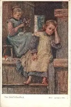 Mädchen "Die Dorfschönheit" Künstlerkarte Rud. Konopa o 24.7.1916