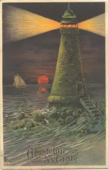Leuchtturm Prägelitho o 29.2.1911