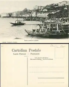 Lugano  Quai e porto * ca.1910