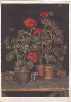 HDK273 Robert Knaus Geranien gebr. 1948 Haus der Deutschen Kunst (HDK) Verlag Heinrich Hoffmann München