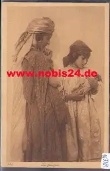 Arabien Frauen im Islam Mädchen mit Puppe *ca.1930