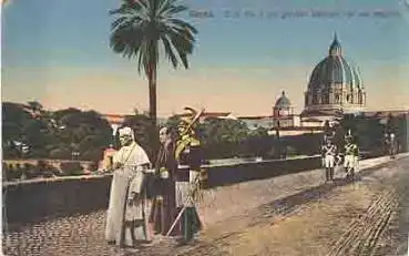 Papst S.S. Pio X im Garden des Vatican * 1910