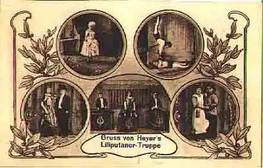 Liliputaner Heyers Truppe (Zwerge) * ca.1920