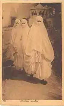 Frauen im Islam Arabien 3 verschleierte Frauen *ca.1930