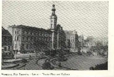 Warschau Theater-Platz und Rathaus * ca. 1940