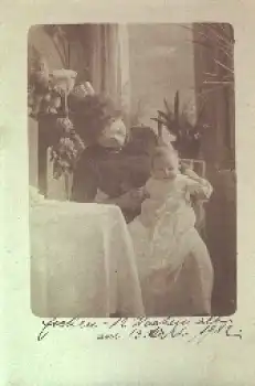 Mutter mit Kind Echtfoto gebr. 1912