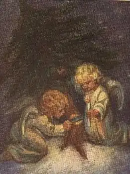 Weihnachten Engel Künstlerkarte M. Spötl  * ca. 1950