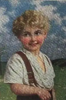 Kinder, Junge Künstlerkarte Heinz, * ca. 1940