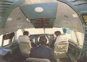 IL-86 Cockpit Aeroflot Düsenflugzeug