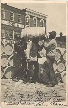 Lastenträger Negroes unloading Cargo  o 9.10.1906