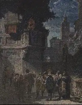 Karl Spitzweg "Ständchen" Künstlerkarte  * ca. 1940