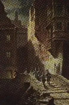 Karl Spitzweg "Die Scharwache" Künstlerkarte * ca. 1950