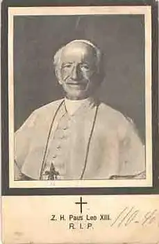 Papst Leo XIII (Sterbekarte) o Sep.1903