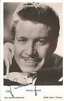 Strahl Erwin original Autogramm auf Starpostkarte