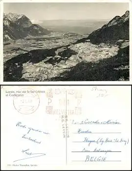 Leysin vue sur le lac Leman et Corbeyrier o 1968