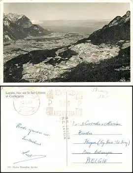 Leysin vue sur le lac Leman et Corbeyrier o 3.7.1968
