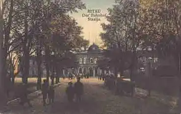 Lettland Mitau Bahnhof  * ca.1915