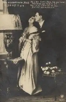 Frauen, Serienkarte Nr. 9357-1 Mein schwarzbraunes Mädel, Dich küsse ich gern gebr. 1926
