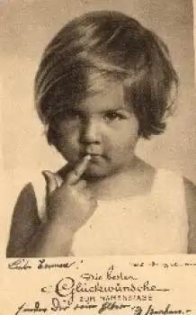 Mädchen Namenstag gebr. 1938