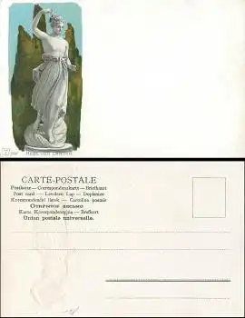 Hebe von Canova Prägekarte  *ca.1900