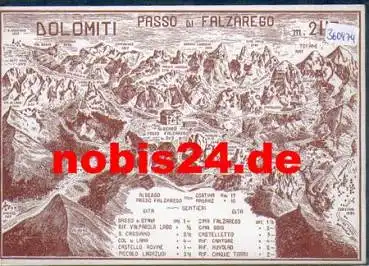 Dolomiti Albergo Passo Falzarego *ca. 1962