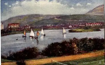 Moorach Lake, Künstlerkarte Tucks Oilette, Serie Ramsey, Nr. 1779, * ca. 1910