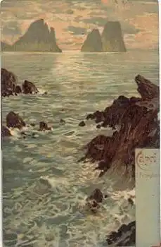 Capri Faraglion Künstlerkarte o ca. 1910