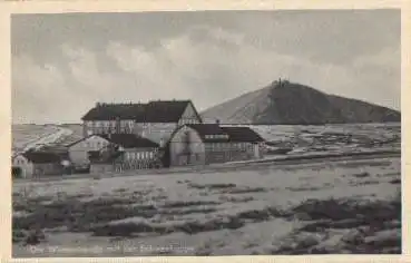 Wiesenbaude mit der Schneekoppe * ca. 1930