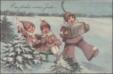 Kinderkapelle Neujahr Trompete, o 31.12.1930