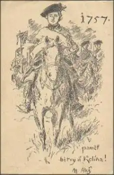 Reiter Pferde Künstlerkarte Ales o 7.4.1939