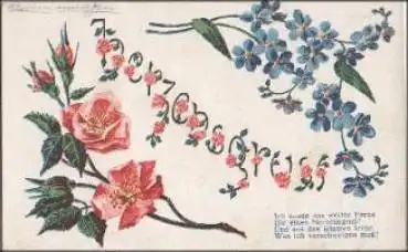 Blumen Serienkarte Nr. 5011, gebr. ca. 1910