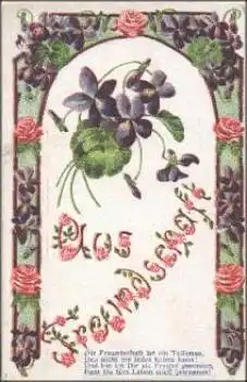 Blumen Serienkarte Nr. 5021 gebr. ca. 1910