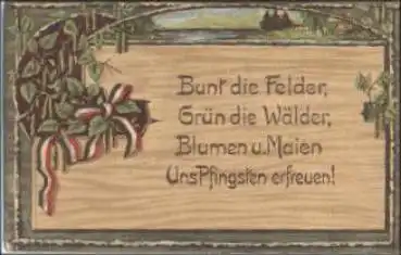 Patriotika, 1.WK Schwarz-weiss-rot, o 5.6.1919