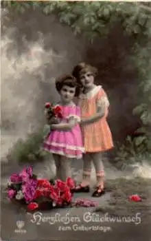 Kinder Serie 9810/3 Rosen gebr. ca. 1920