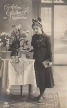 Konfirmation Serienkarte 5919/2 gebr. ca. 1920