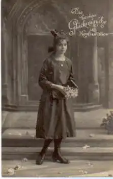 Konfirmation Serienkarte 7337/4 gebr. ca.1920