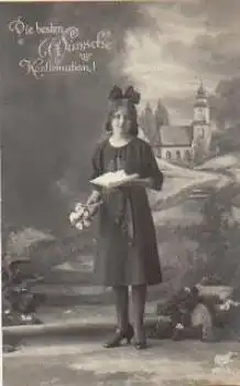 Konfirmation Serienkarte 6075/6 gebr. ca. 1920