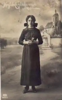 Konfirmation Serienkarte 10161/1 gebr.  ca. 1920